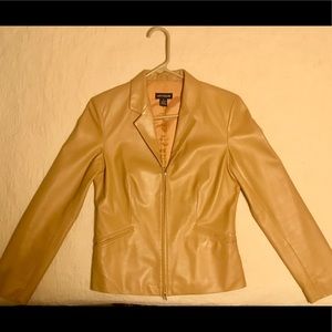 🦊LAST CHANCE🦊 Golden Tan Leather Blazer